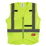 Milwaukee Safety Vest High Visibility Yellow XXL/XXXL lot of 2
