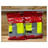 Milwaukee Safety Vest High Visibility Yellow XXL/XXXL lot of 2