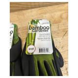 Bellingham Bamboo Gardener Unisex Palm-dipped Gardening Gloves Green S (lot of 4)