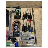 Bin of assorted items