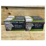 Hampton Bay 80 CFM Ceiling Mount Room Side Installation Heavy-Duty Bathroom Exhaust Fan, ENERGY STAR (lot of 2)