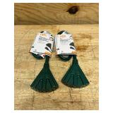 2 ft. 14/3 Light Duty Indoor/Outdoor Extension Cord with Multiple Outlet Triple Tap End, Green (lot of 2)