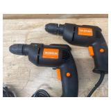 Warrior Lot of 2- 3/8  Variable Speed Reversible Drills