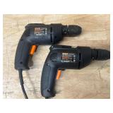 Warrior Lot of 2- 3/8  Variable Speed Reversible Drills