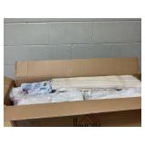 HOMCOM Bar Stools Set of 2, Upholstered Bar Height Kitchen Stools with Build-in Footrest, Solid Wood Legs, Beige