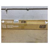 Narrow Mobile Serving Cart with Open Shelves for Kitchen Bathroom Living Room (White)