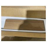 Narrow Mobile Serving Cart with Open Shelves for Kitchen Bathroom Living Room (White)