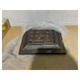 Parasol Base Square Polyresin 26.5 lb Bronze,Eyecatching Polyresin Umbrella Stand with Locking Bolt for Outdoor Stability Accessories for Outdoor Umbrella & Sunshade, Brown