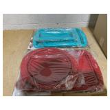 LOT OF 2 Wolfgang Puck 3-piece Silicone Collapsible Bakeware Set
