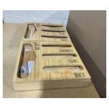 LOT OF 2 Food Storage Bag Organizer, Wood Kitchen Ziplock Baggie Dispenser Box for Drawer, Compatible with Most Brands Gallon Bag, Quart Bag, Sandwich Bag,