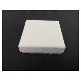 Swarovski Una necklace Octagon cut, Blue, Rhodium plated