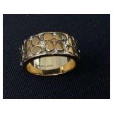 Coach Gold Ring Size 7