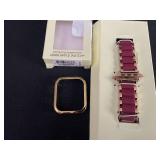 Anne Klein Silicone Fashion Bracelet for Apple Watch Fits Mosts Wrists & Anne Klien 44mm Apple Watch Bumper