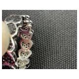 MCYS Black Spinel Pave Hearts Eternity Ring