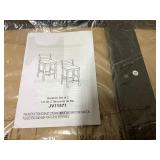 Costway Wooden Bar Stools Set of 2 with Ergonomic Backrest and Footrest