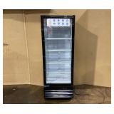 Commercial Beverage Refrigerator, 24.5 Inch 15 Cu. Ft. Drink Fridge, Display Refrigerator with Glass Door, Commercial Display Fridge with 4 Adjustable Shelves, for Shops, Restaurants, Bars (Damaged Co