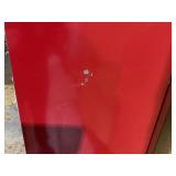 Galanz 22 in. 7.6 cu. ft. Retro Top Freezer Refrigerator, Hot Rod Red, Energy Star (Minor Transit Damage,  Door Gets Stuck When Trying To Shut But Door Functions)