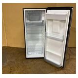 Galanz 6.5 Cu ft One Door Refrigerator, with Water Dispenser, Stainless Steel Look, Estar, (Transit Damage)