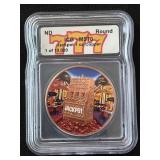 1 Ounce .999 Fine Copper Las Vegas Jackpot 777 ICG MS70