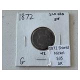 1872 Shield Nickel