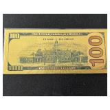 24K Gold Foil $100 Dollar Note