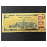 24K Gold Foil $100 Dollar Note