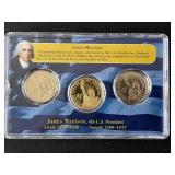 James Madison Presidential Coin Set