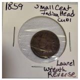 1859 Indian Head Small Cent
