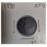 1889 and 1890 Indian Head Small Cents