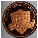 2008-S Lincoln Proof, 2009-D Lincoln Cent, 2010-S Lincoln Cent Proof, and 2011-S Lincoln Cent Proof.