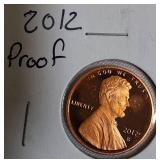 2012-S Lincoln Cent Proof, 2014-S Lincoln Cent Proof, 2016-S Lincoln Cent Proof, and 2017-S Lincoln Cent Proof.