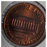 1982 UNC Small Copper Dated Lincoln Cent Proof, 1964, 1961, and 1963 Lincoln Cent Proofs