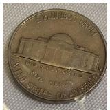 1955 D/S Jefferson Nickel, 1956 FS Jefferson Nickel, 1962 Jefferson Nickel, and 1964 D FS Jefferson Nickel.