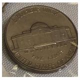 1955 D/S Jefferson Nickel, 1956 FS Jefferson Nickel, 1962 Jefferson Nickel, and 1964 D FS Jefferson Nickel.