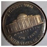 1996-S, 1997-S, 1998-S, and 1999-S Jefferson Nickel Proof Clad.