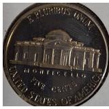 1996-S, 1997-S, 1998-S, and 1999-S Jefferson Nickel Proof Clad.