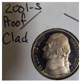2000 - 2003: S Mint Jefferson Nickel Clad Proofs