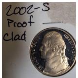 2000 - 2003: S Mint Jefferson Nickel Clad Proofs