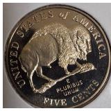 2005, 2008, 2009, and 2010- S- Jefferson nickel proof clad coins