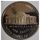 2005, 2008, 2009, and 2010- S- Jefferson nickel proof clad coins