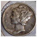 Mercury Dimes from 1939 and 1940, as well as from 1942 and 1943.
