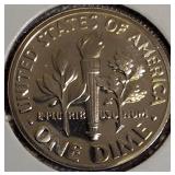 Roosevelt Clad Dime Proofs from the S Mint: 1969, 1970, 1972, and 1973.