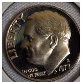 1974-1977 S Minted Proof Roosevelt Clad Dimes
