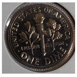 1974-1977 S Minted Proof Roosevelt Clad Dimes