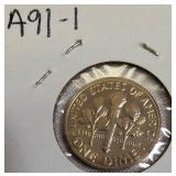 The following years featured S-minted Roosevelt clad dime proofs: 1978, 1979, 1981, and 1982.