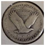 1925 and 1926 Standing Liberty Quarters in Very Good condition (VG-8).