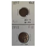 1897 & 1898 Indian Head Small Cents