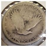 Standing Liberty Quarters from the S Mint, dated 1926 and 1927.