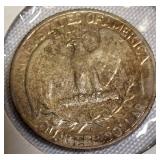 1964-D MS66 Toned Roll End and a 1964 MS66 Silver Washington Quarter