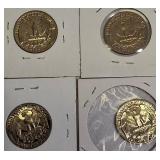 1962, 1968, 1970 - S Mint Clad Washington Proof Quarters and a 1971 Clad Washington Proof Quarter